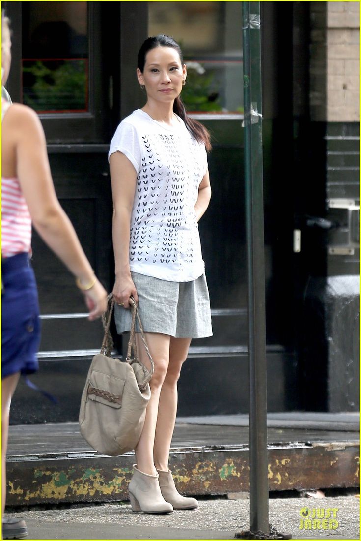 Lucy Liu — Monochrome Portrait on the set of Elementary